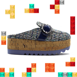 Tetris Blue Slipper